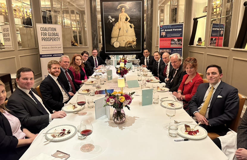 Ed McGuinness at a foreign policy dinner